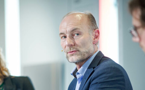 Oslo 20220502. Leder av Fritt ord Knut Olav Åmås under fremleggelsen av av den internasjonale pressefrihetsindeksen på Nobelsfredsenter i Oslo. (Foto- Alf Simensen:NTB.) 525