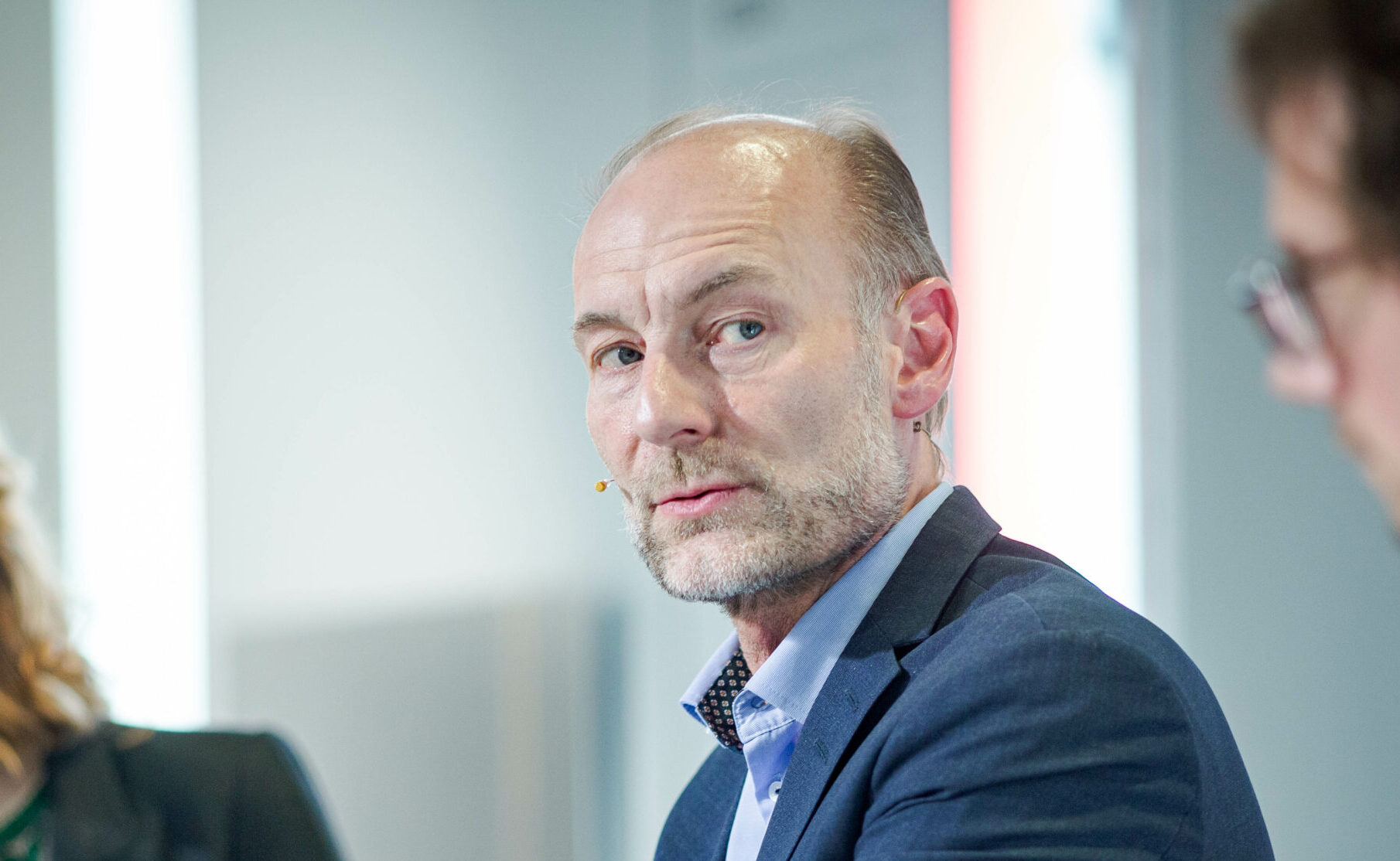 Oslo 20220502. Leder av Fritt ord Knut Olav Åmås under fremleggelsen av av den internasjonale pressefrihetsindeksen på Nobelsfredsenter i Oslo. (Foto- Alf Simensen:NTB.) 525