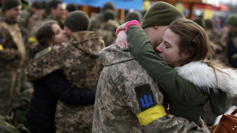 Ukraina, ukrainsk, ukrainske soldater. (Foto: Reuters/Kai Pfaffenbach.)