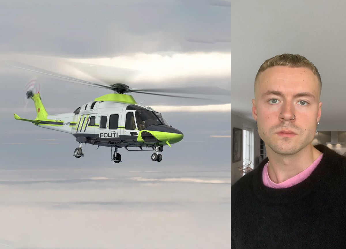 DJ Viagra40K er oppgitt over at politiet bruker helikopter til å finne raves. (Foto: Privat, Leonardo. Kollasj: Subjekt.)