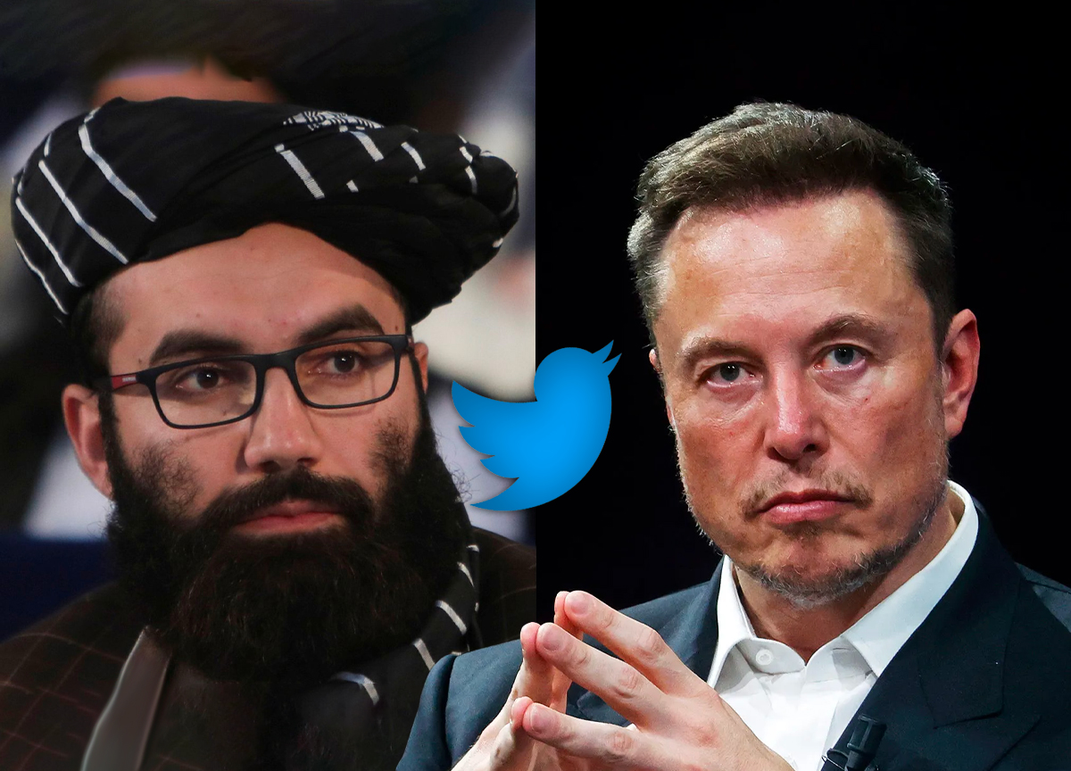 Talibans Anas Haqqani gir sin støtte til Elon Musks Twitter. (Foto: Sky. Kollasj: Subjekt.) 1 25:18
