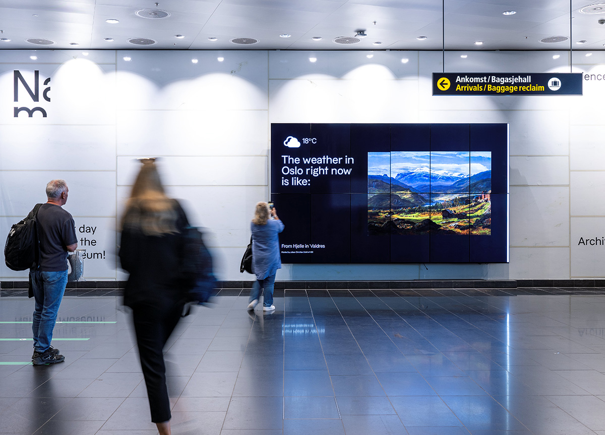 Nasjonalmuseet på Oslo Lufthavn Gardermoen (Foto: Andreas Harvik / Nasjonalmuseet).