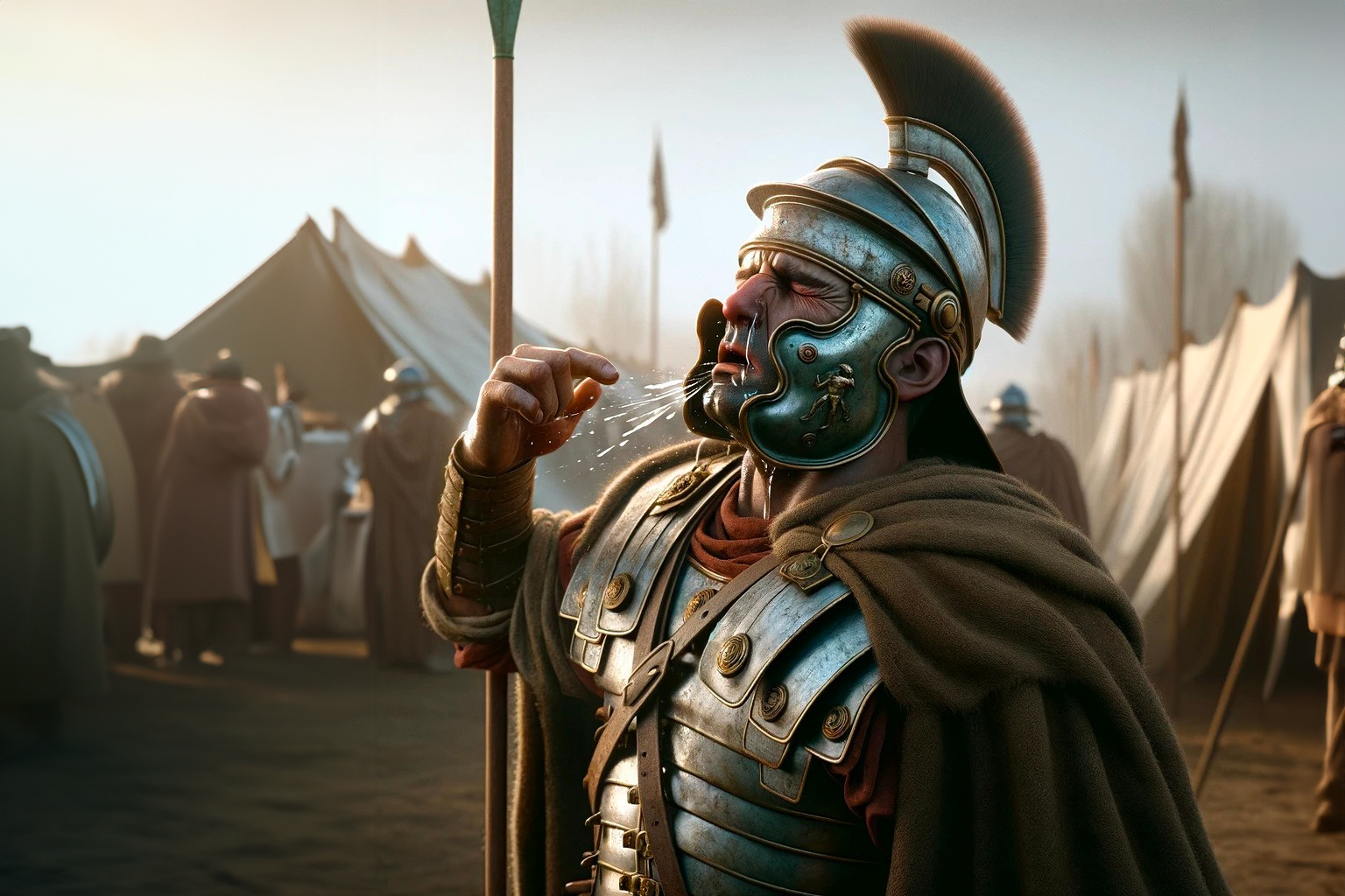 Klimaendringer kan ha bidratt til Romerrikets fall. (Illustrasjon: KI.)