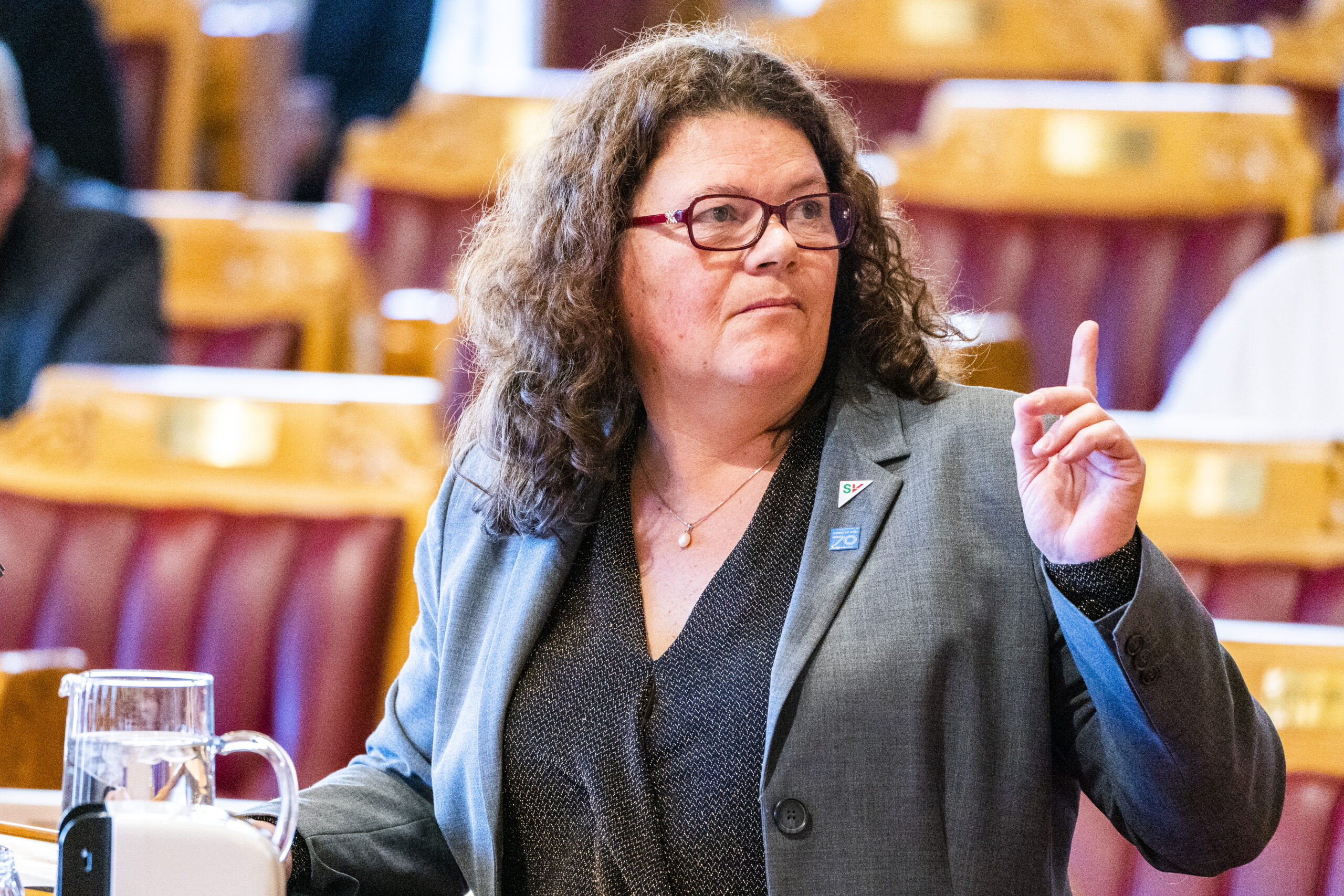 Stortingsrepresentant Kathy Lie (SV) sier at SV ikke lenger ser behov for å fremme forslaget. (Foto: Håkon Mosvold Larsen/NTB.)
