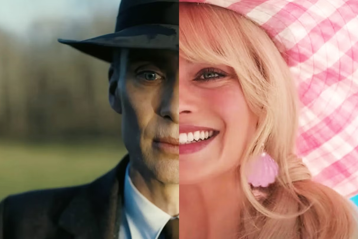 «Oppenheimer» med Cillian Murphy (t.v.) og «Barbie» med Margot Robbie var de største filmene i 2023. Men hvem blir den største prisvinneren? (Foto: Presse/Empire.) 2 3:2