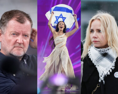 Charlo Halvorsen i NRK, Eden Golan i Eurovision for Israel, Charlotte Qvale for Aksjonsgruppa for Palestina. (Foto: NTB. Kollasj: Subjekt.)
