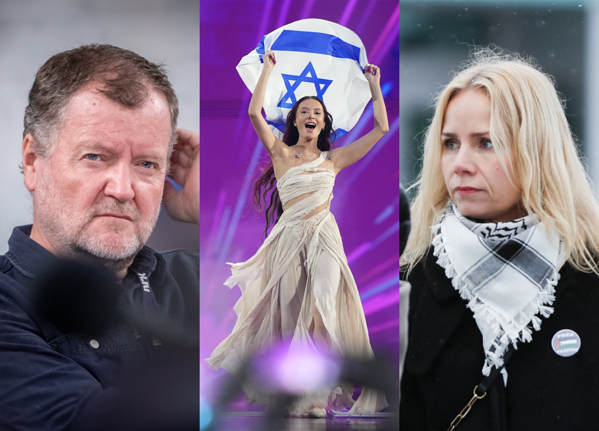 Charlo Halvorsen i NRK, Eden Golan i Eurovision for Israel, Charlotte Qvale for Aksjonsgruppa for Palestina. (Foto: NTB. Kollasj: Subjekt.)