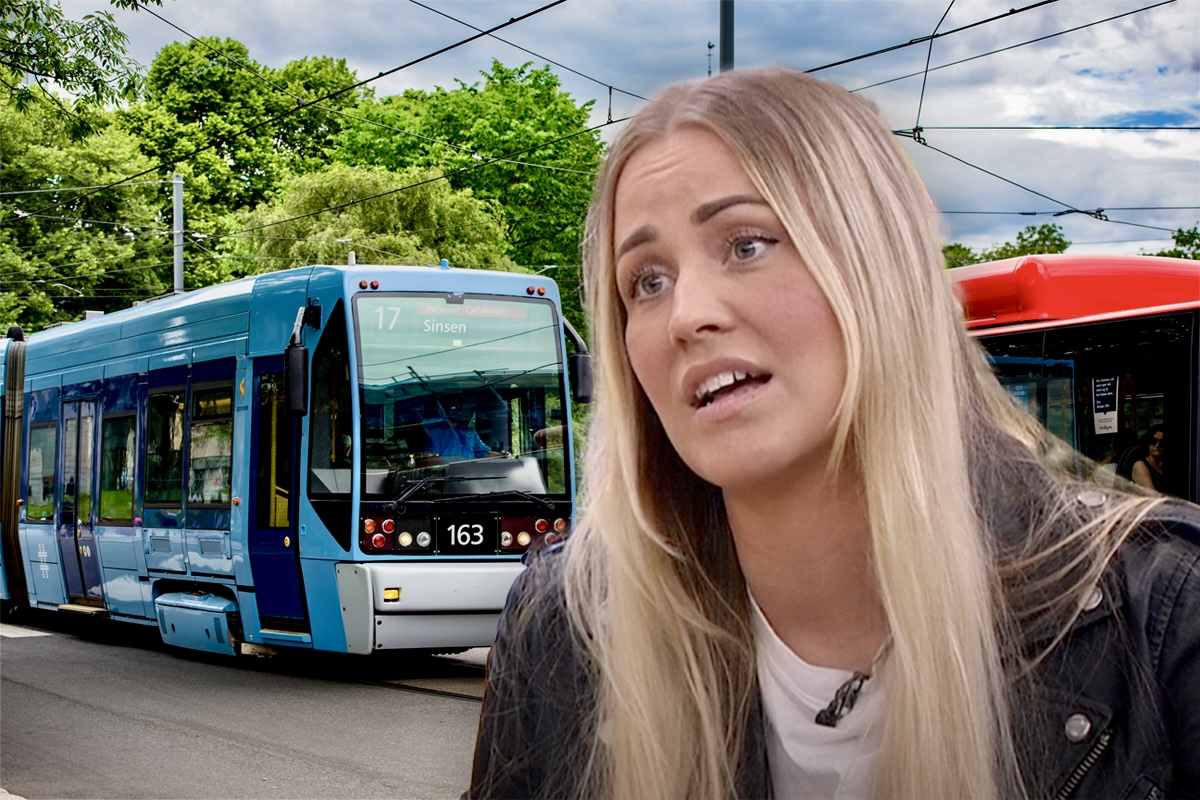 Charlotte Bergslien, The Spectrum Girl, er oppgitt over Ruters kampanje om autister. (Foto: Ruter. Skjermdump: TV2. Kollasj: Subjekt.) 2 3:2