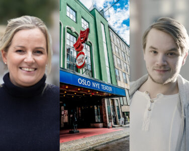 Kulturbyråd i Oslo, Anita Leirvik North (H); Oslo nye teater; frilansskuespiller Herman Bernhoft. (Foto: Linn de Lange, NTB, Karl Erik Bronbo. Kollasj: Subjekt.)