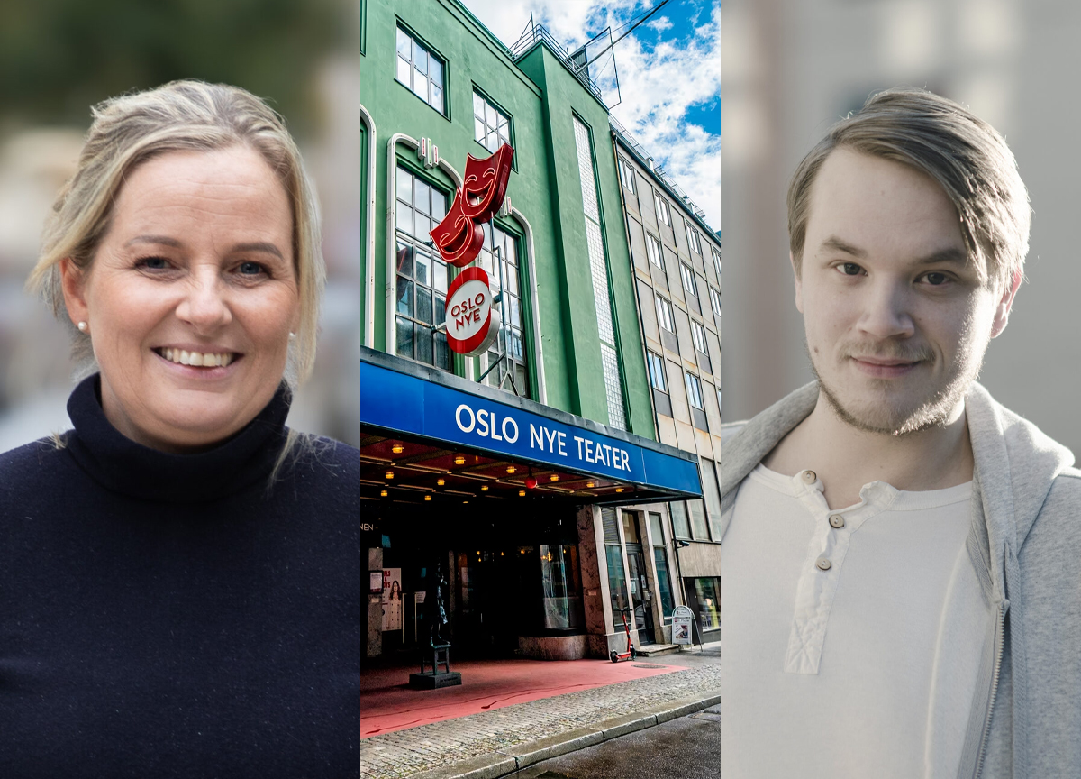 Kulturbyråd i Oslo, Anita Leirvik North (H); Oslo nye teater; frilansskuespiller Herman Bernhoft. (Foto: Linn de Lange, NTB, Karl Erik Bronbo. Kollasj: Subjekt.)