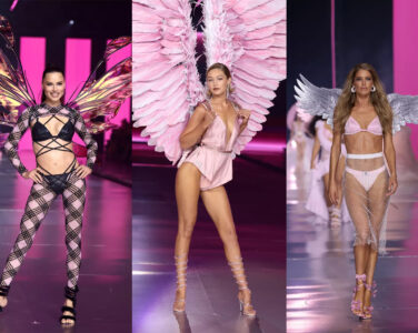 Er det for lite fett og mangfold hos Victoria’s Secret? Adriana Lima (f.v.), Gigi Hadid og Doutzen Kroes. (Foto: Getty.)