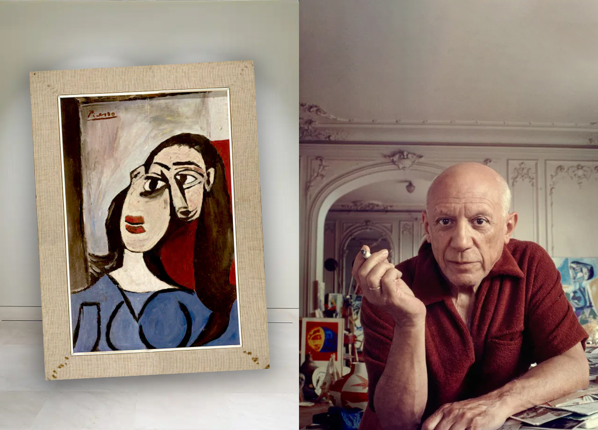 Pablo Picasso lagde 14.000 verk i løpet av sine 91 år. Nå skal et hittil ukjent maleri være oppdaget – og er bare ett steg unna en endelig verifiseringNyoppdaget maleri signert Picasso. (Foto: Picasso-stiftelsen/Getty/Utente.)