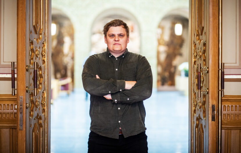 Oslo 20241016. Gaute Børstad Skjervø (29) er innstilt som ny AUF-leder og blir trolig valgt under AUFs landsmøte kommende helg. (Foto: Ole Berg-Rusten/NTB.)