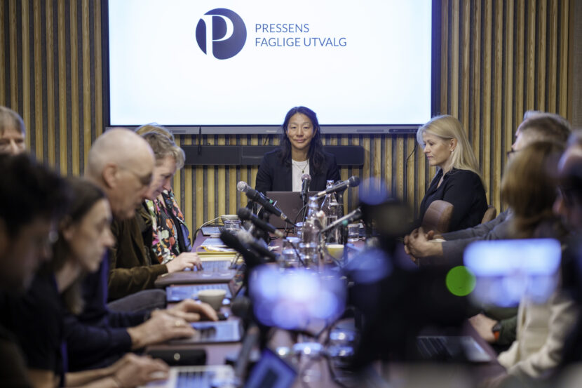 Dyrebeskyttelsen har klaget inn Nettavisen og 15 andre Amedia-aviser til Pressens Faglige Utvalg (PFU). Bildet er fra et PFU-møte i februar. (Foto: Cornelius Poppe/NTB.)