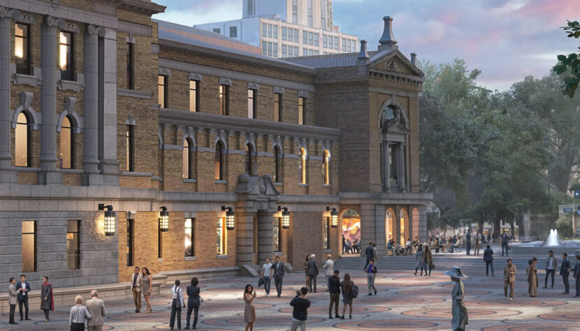 Dette forslaget av Nationaltheatret vekker flere positive reaksjoner. (Foto: LPO arkitekter.)