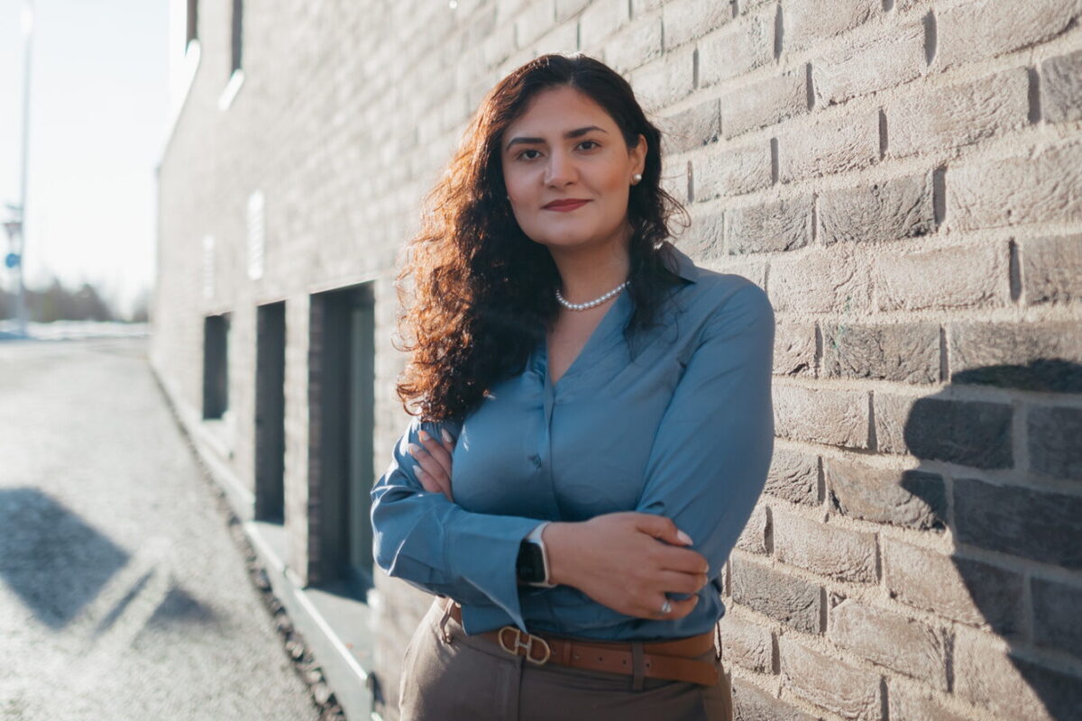 Leder for Likestilling, integrering og mangfold (Lim), Sarah Gaulin. (Foto: Heidi Nathalie Hovland.) 3 Alt. forside 3:2