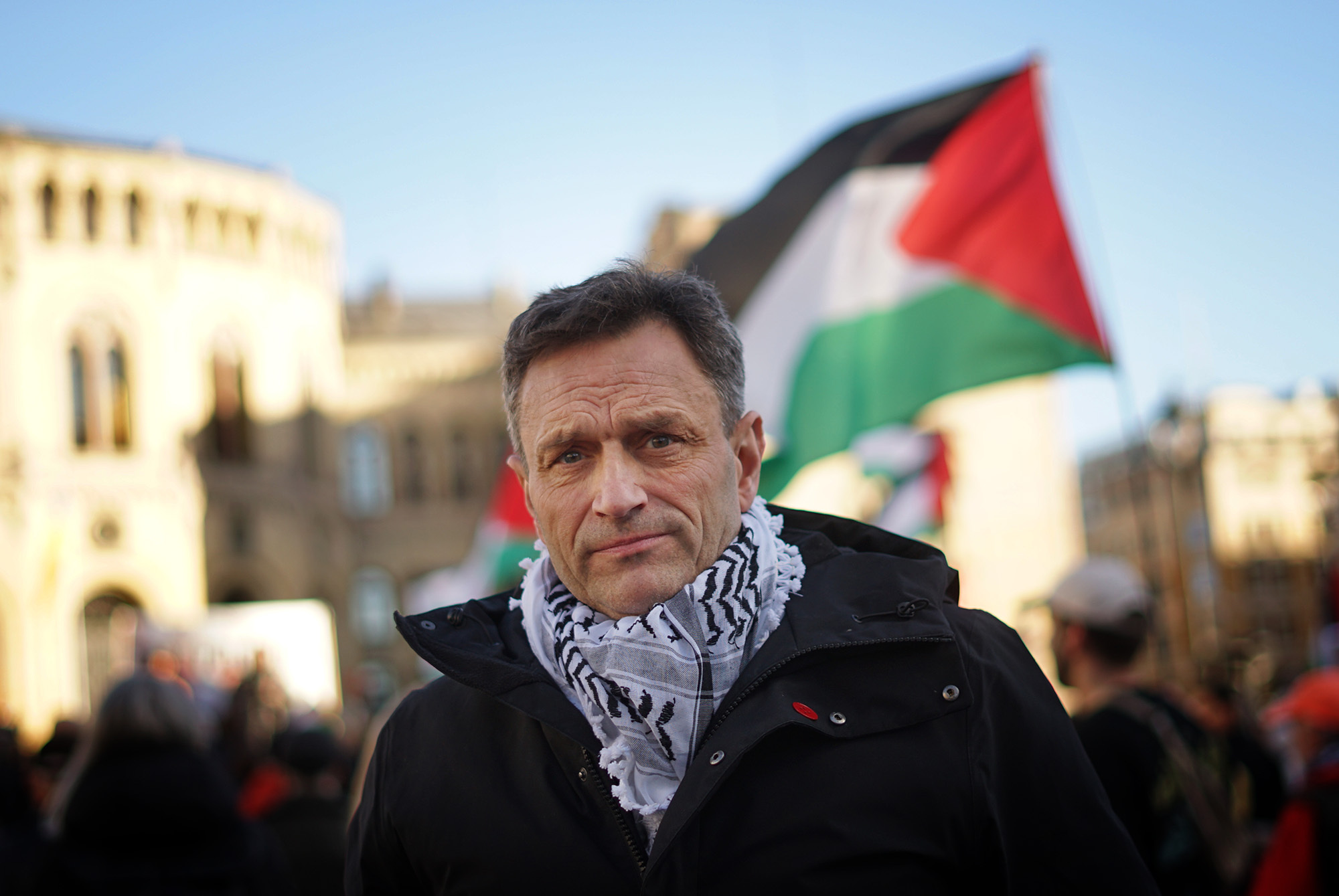 Leder for MDG, Arild Hermstad, er en engasjert apartheidmotstander. (Foto: MDG.)