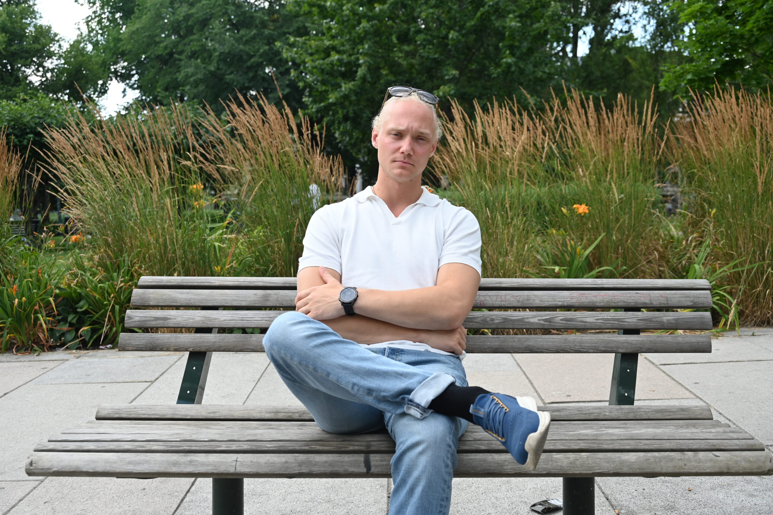 FPU-leder og stortingskandidat for FRP, Simen Velle. (Foto: Danby Choi.)