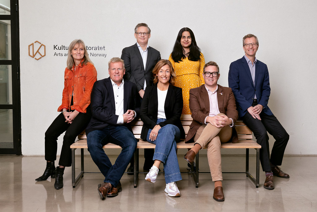 Kristin Danielsen, her med resten av ledergruppen, går av som direktør for Kulturdirektoratet etter ni år. Utlysningen er kun 19 dager. Ansatte er bekymret for at det ser ut som om utlysningen er en formalitet. (Foto: Mats Bakken.)