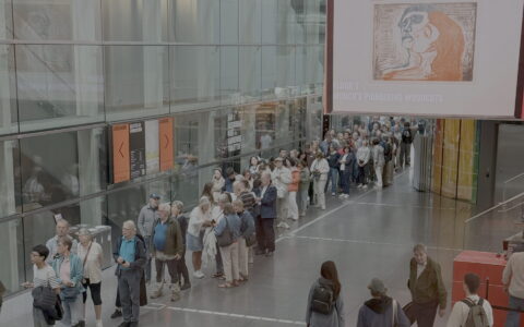 August 2025 er den mest besøkte måneden på Munchmuseet. Økt turisme til hovedstaden trekkes frem som årsak. (Foto: Harald Nygaard Kvam.)