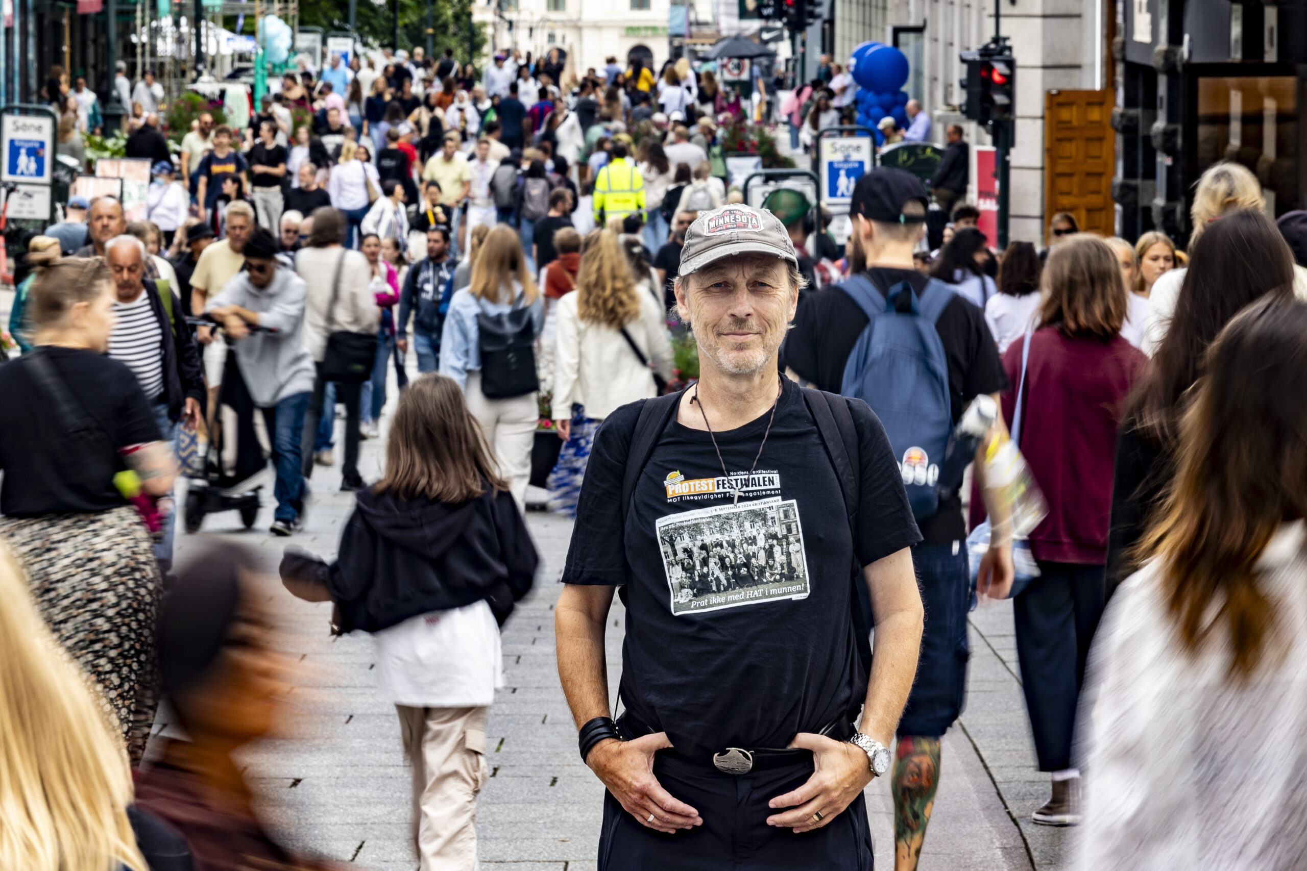 Festivalleder for Protestfestivalen Svein Inge Olsen. Festivalen feirer sitt 25 år. (Foto: Tor Erik Schrøder/NTB.)