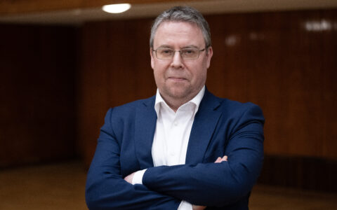 Oslo 20241106. Redaktør Frode Hansen i Dagbladet på Redaktørforeningens høstmøte. (Foto: Terje Bendiksby/NTB.)