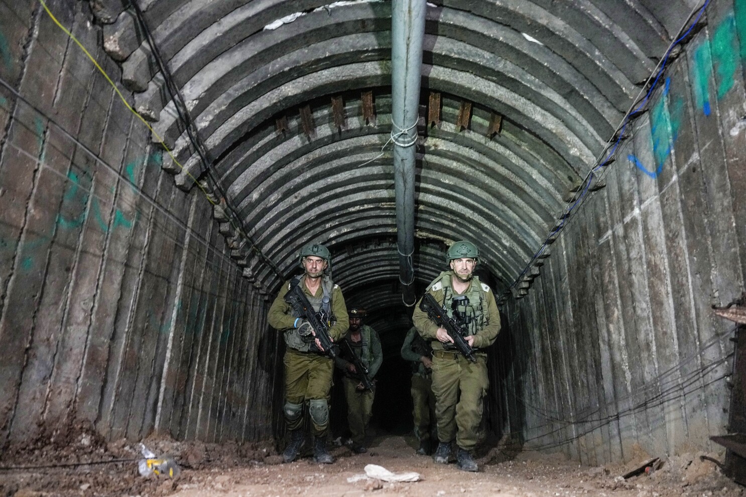 Israel har avdekket tunneler, kommandopostene under sykehus og bruk av menneskelige skjold fra Hamas. (Foto: AP.)