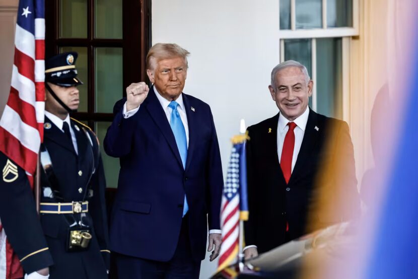 Gode venner: Donald Trump og Benjamin Natanyahu, her fra et besøk i USA i fjor. (Foto: Getty.)