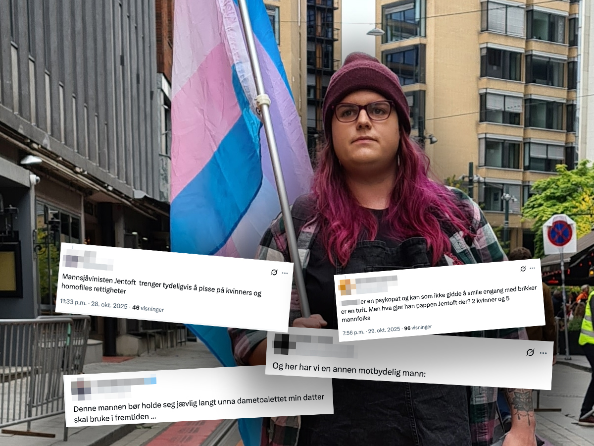 Hets mot Christine Jentoft etter Debatten på NRK. (Kollasj: Subjekt.)