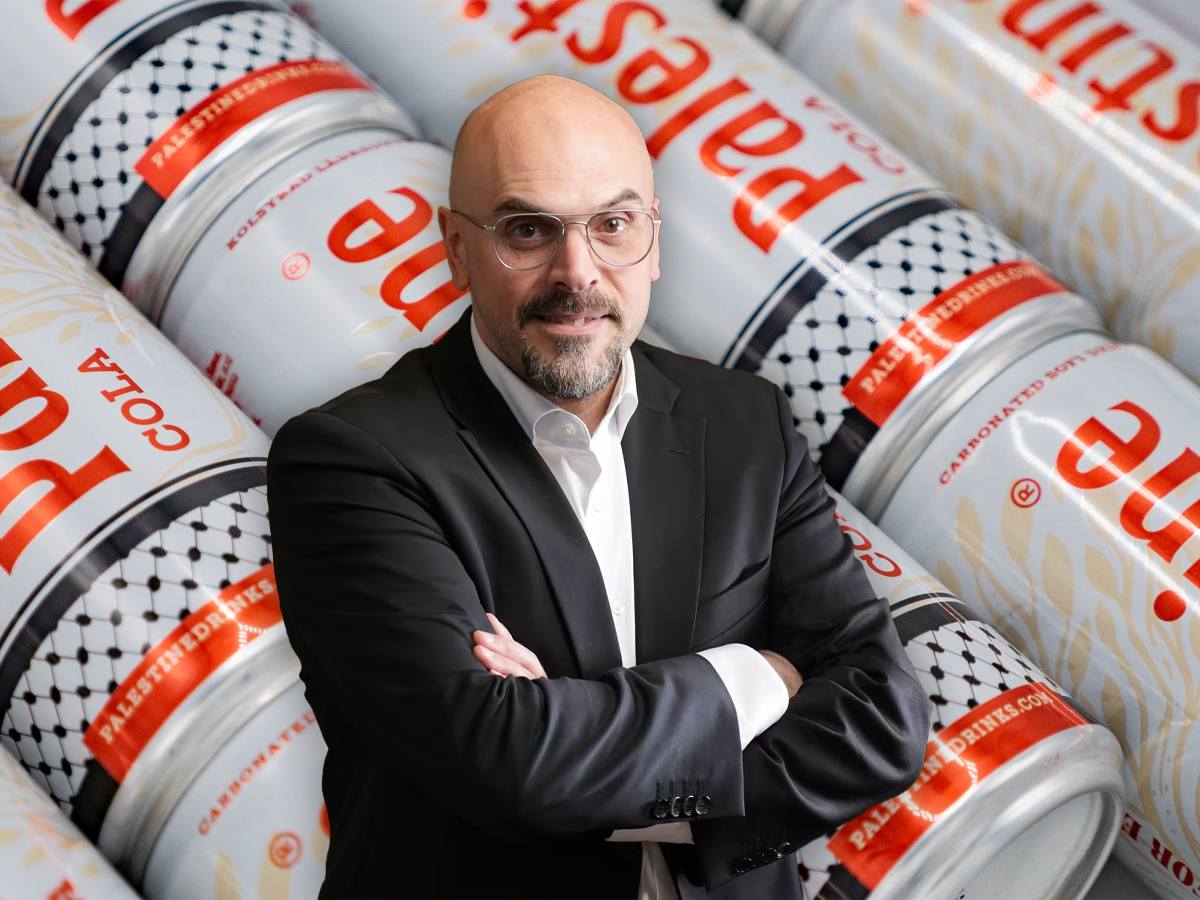 PR-sjef for Safad Food, som eier Palestine Drinks, Mohamed Kiswani. (Foto: Presse.)