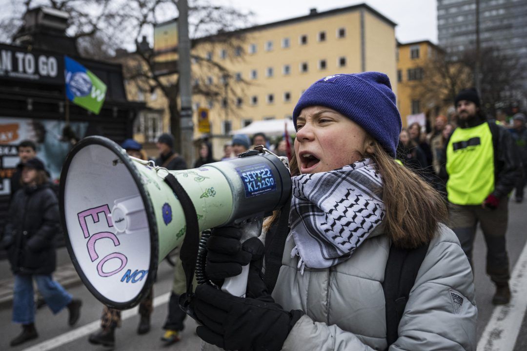 The power of youth, var undertittelen da det toneangivende magasinet Time kåret Greta Thunberg til Årets person i 2019. (Foto: TT.)