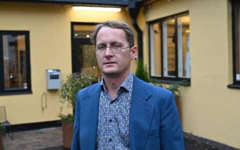 Trond Grønli Åm (født 1976) er en norsk politiker, som representerer Venstre. Han er byråd for kultur, idrett og friluftsliv i Trondheim. (Foto: Sander Sebastian Amsrud,