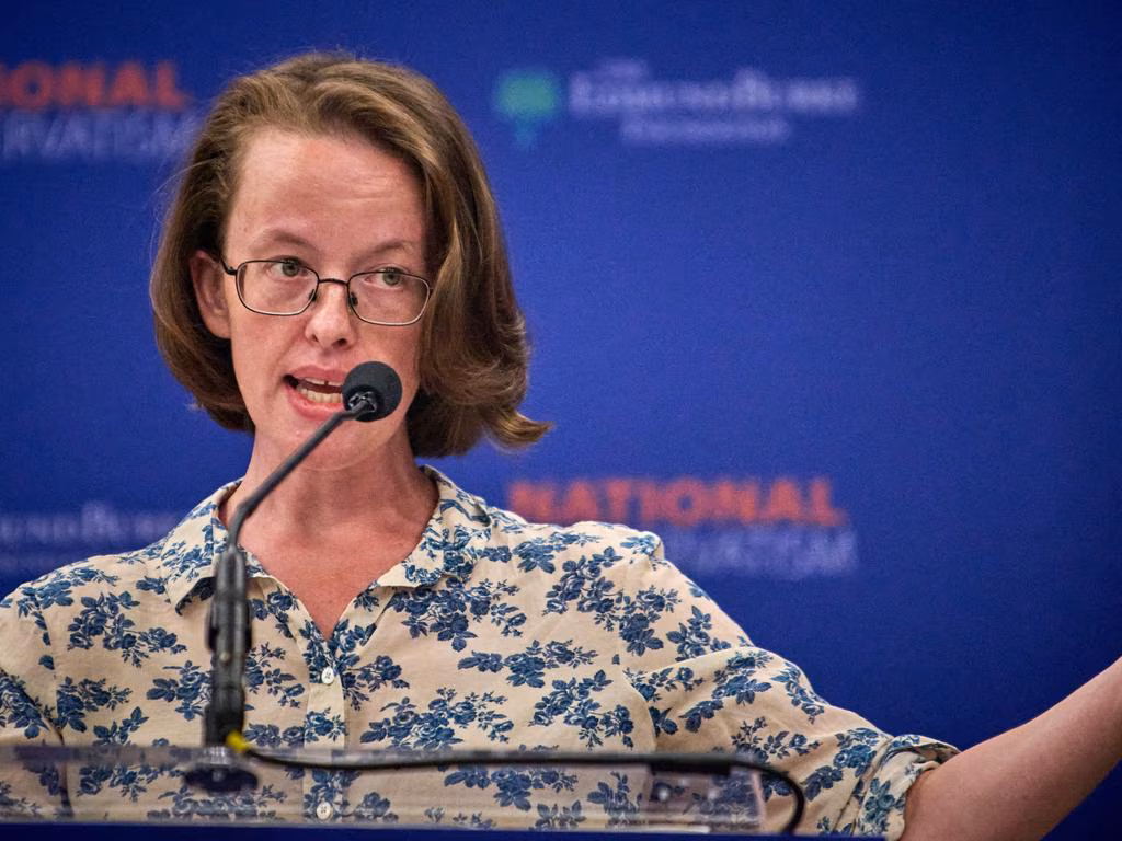 Politisk kommentator og forfatter Helen Andrews har en enkel, konsis forklaring på woke: Det er damer. (Foto: The Australian.)