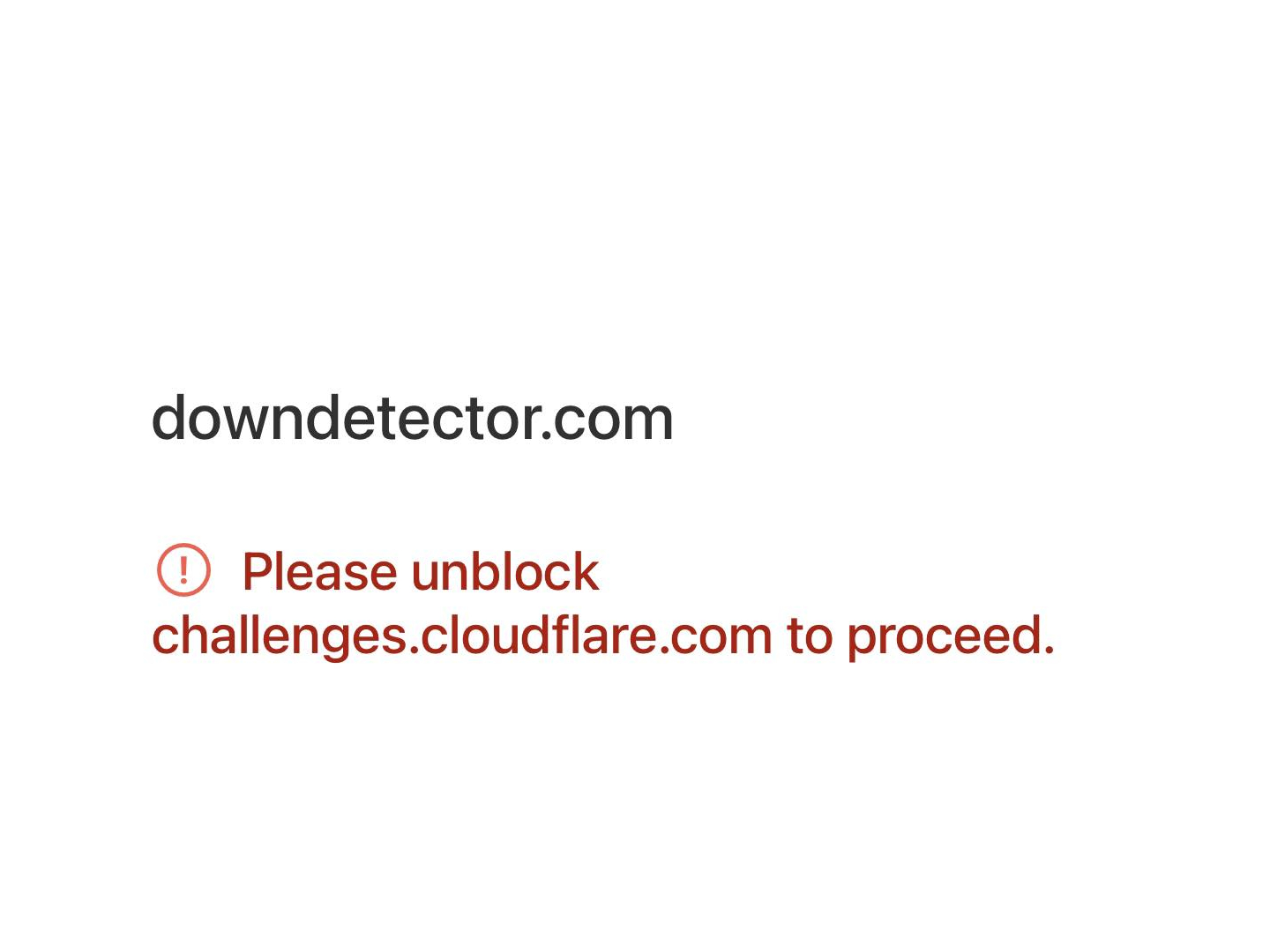 Downdetector. (Foto: Skjermdump/Downdetector.)