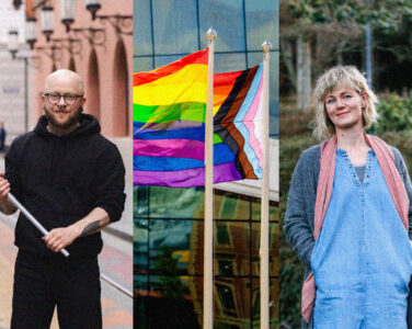 Religionsviter Anne Kalvig (t.h.) reagerer på at transaktivister som Luca Dalen Espseth får priser og klappes inn i offentligheten, tross tidvis «ekstreme» utsagn, mens radikalfeminister stemples som hatefulle. (Kollasj: Subjekt/Cappelen Damm/NTB/Anja Bakken.)