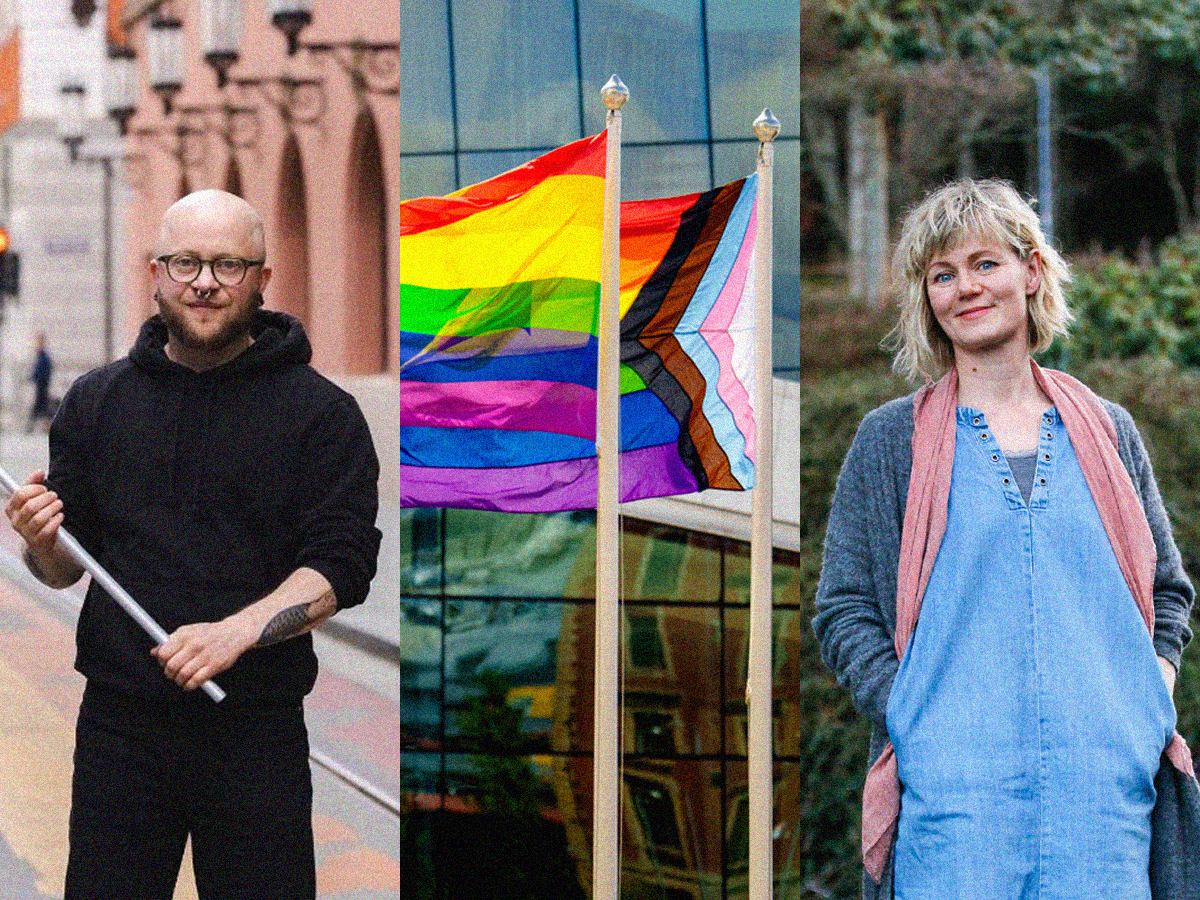 Religionsviter Anne Kalvig (t.h.) reagerer på at transaktivister som Luca Dalen Espseth får priser og klappes inn i offentligheten, tross tidvis «ekstreme» utsagn, mens radikalfeminister stemples som hatefulle. (Kollasj: Subjekt/Cappelen Damm/NTB/Anja Bakken.)