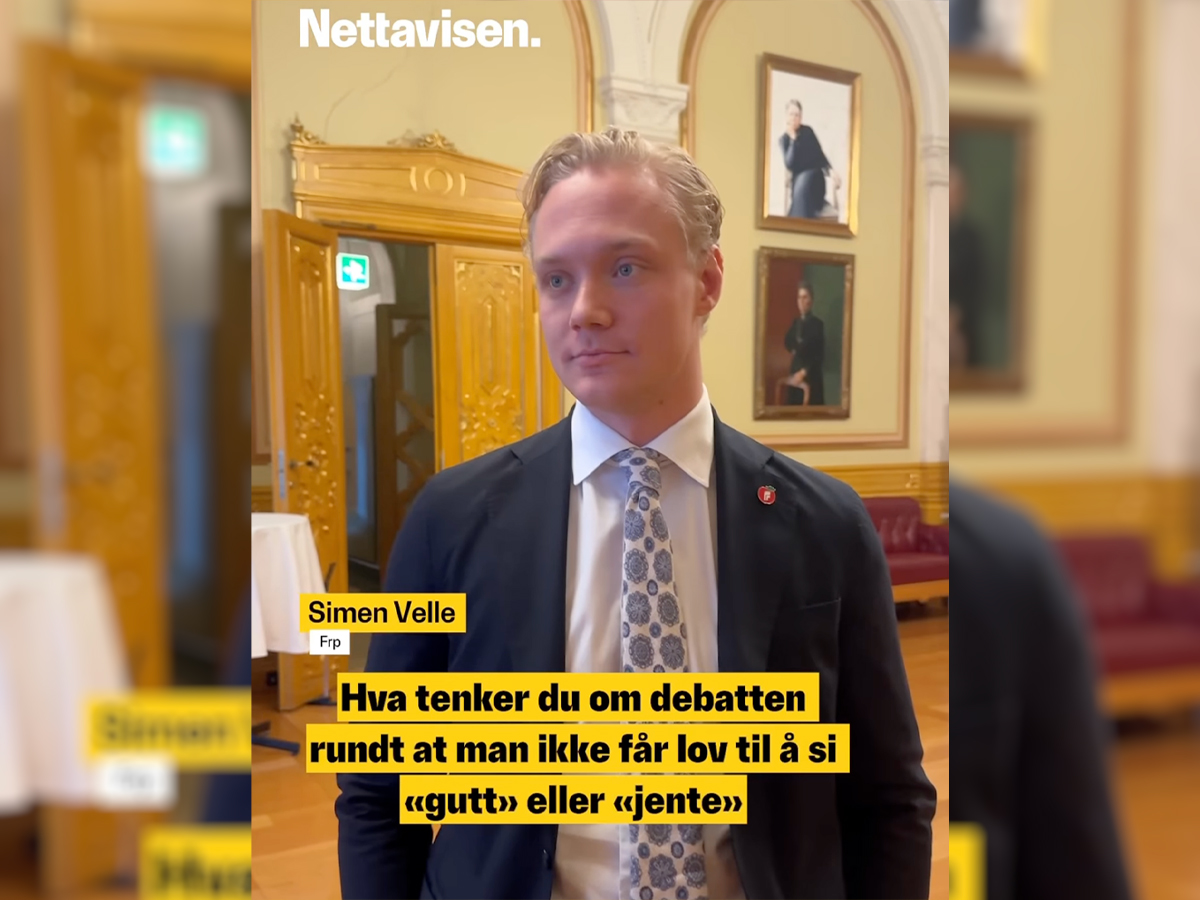 Derfor må vi være presise i kulturkrigen. (Skjermbilde.)