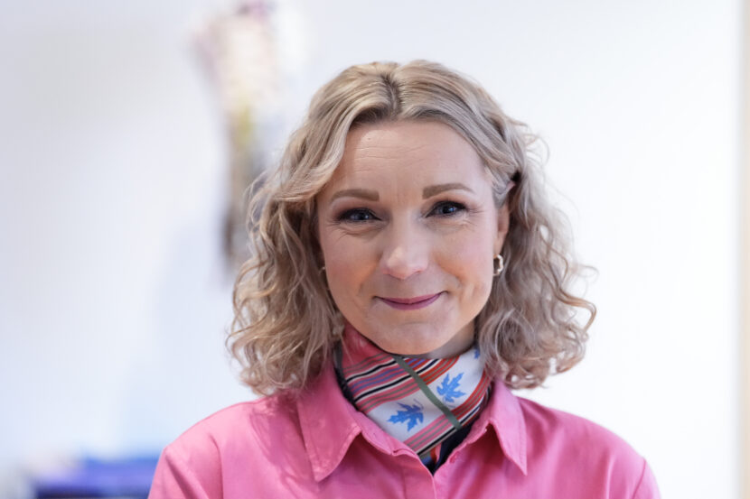 Oslo 20251113. Digitaliserings- og forvaltningsminister Karianne Tung (AP) etter møte med Palantir Technologies, torsdag 13. november. (Foto: Lise Åserud/NTB.)