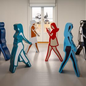 Julian Opie: JO.VR/GF15@Moss (Foto: Eivind Lauritzen.)