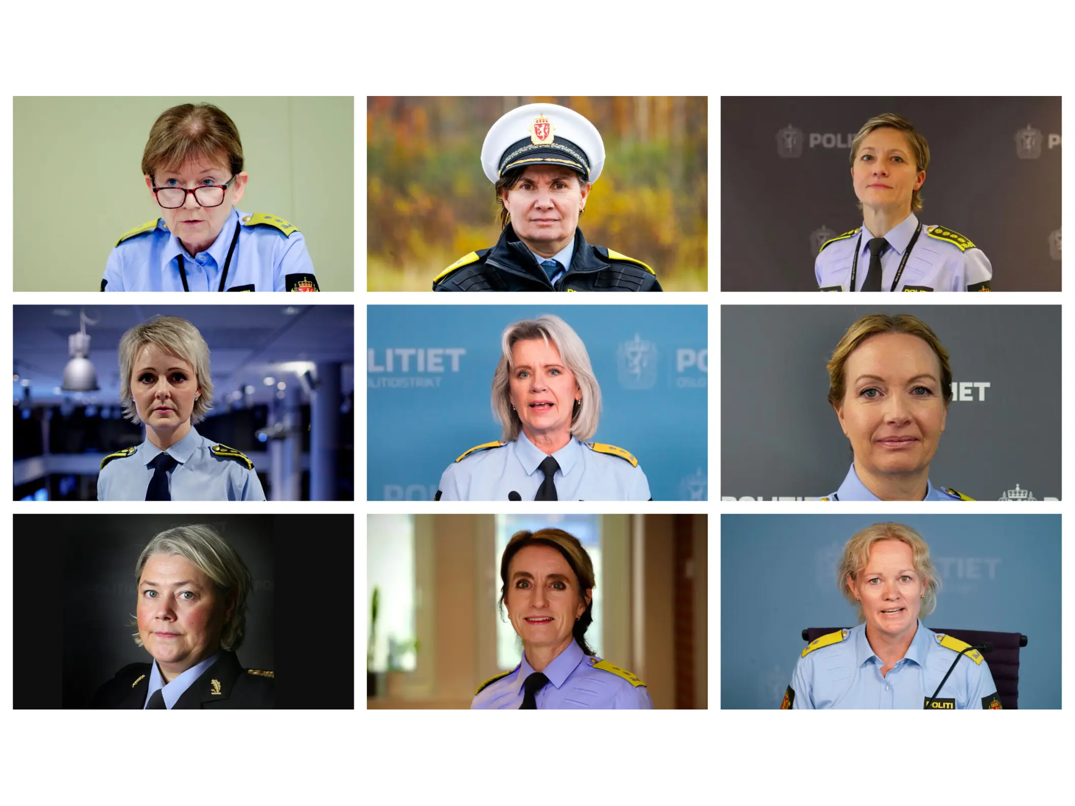 I 2026 blir 9 av landets 12 politimestere kvinner. (Foto: NTB/Politiet.)