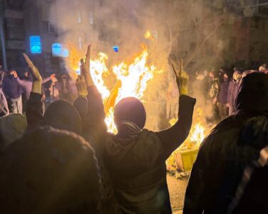 Iran protest. (Foto: UGC/AP.)