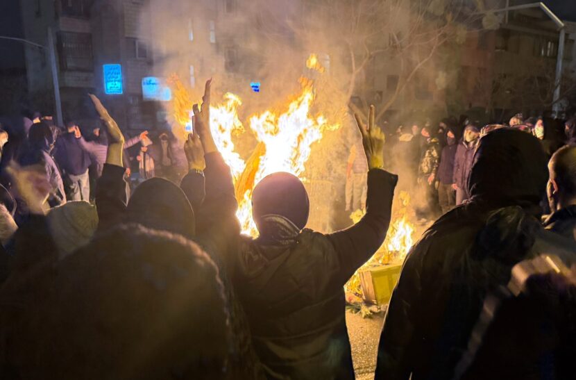 Iran protest. (Foto: UGC/AP.)