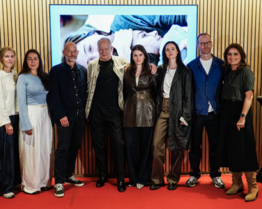 Gjengen bak «Affeksjonsverdi» da filmen ble presentert som den norske Oscar-kandidaten. (Foto: Jonas Fæste Laksekjøn/NTB.)