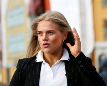 Partileder i Generasjonspartiet, Gyda Oddekalv. (Pressefoto: Sandor Dahl.)