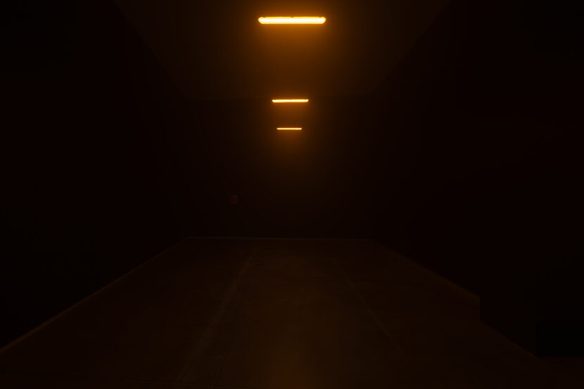 Candice Lin and P. Staff, Hormonal Fog (Astrup Fearnley), 2026. Exhibition view, Grammars of Light. © Astrup Fearnley Museet, 2026. Photo: Christian Øen.