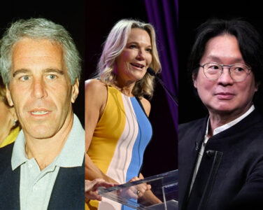 Jeffrey Epsteins (t.v.) kontakt med Jesse Ting og Mount Sinai-senteret for transkirurgi gikk ofte gjennom modell og Epstein-eks Eva Andersson-Dubin. (Kollasj: Subjekt.)