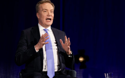 Lillestrøm 20260107. Daglig leder i Verdens økonomiske forum Børge Brende under årskonferansen til NHO på Nova Spektrum i Lillestrøm onsdag. (Foto: Heiko Junge/NTB.)