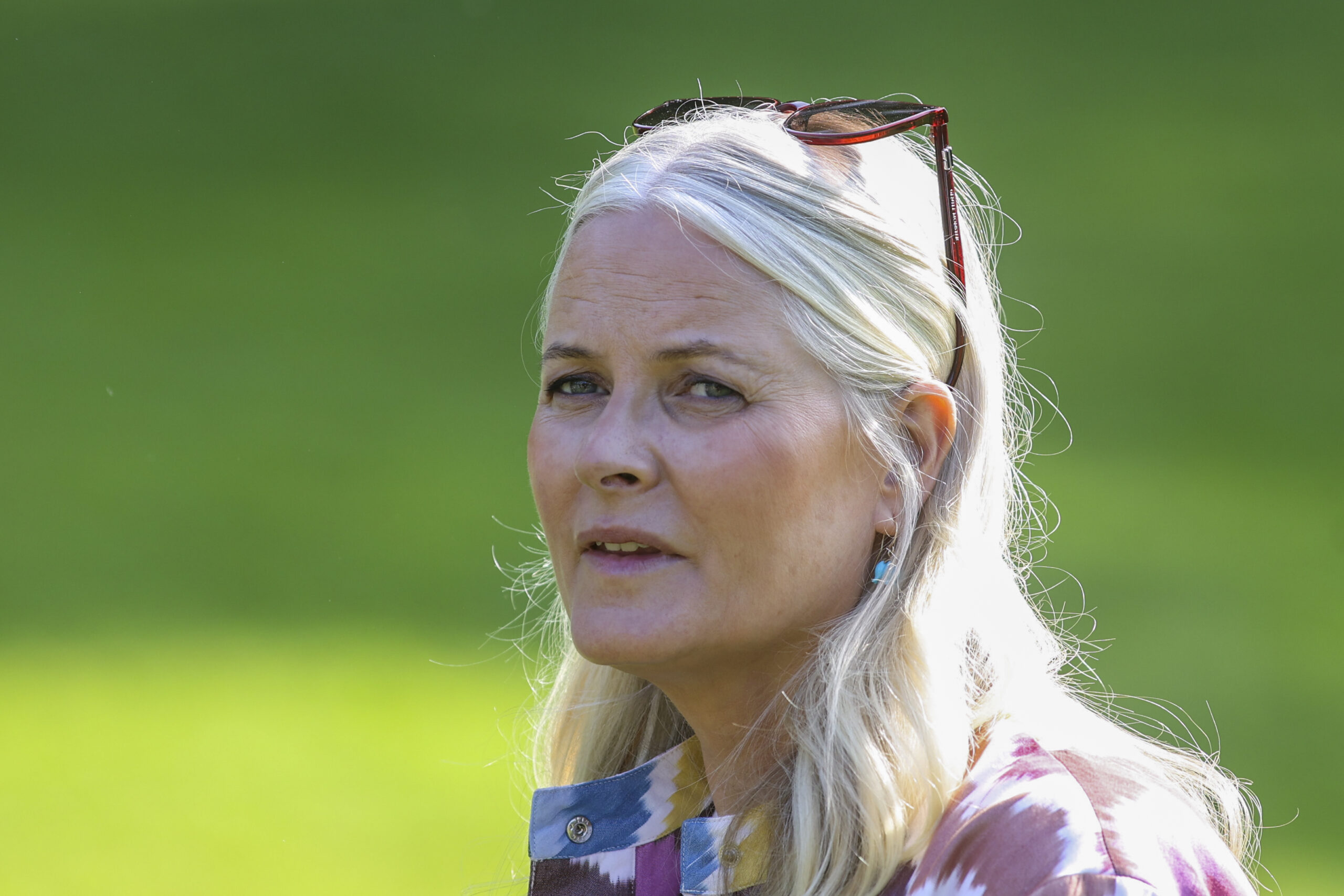 Bergen 20250826. Gamlehaugen i Bergen har vært kongelig offisiell residens i Bergen i hundre år. I anledning 100-årsjubileet inviterer kronprinsesse Mette-Marit til stor feiring med bl.a. utekonsert. (Foto: Silje Katrine Robinson/NTB.)