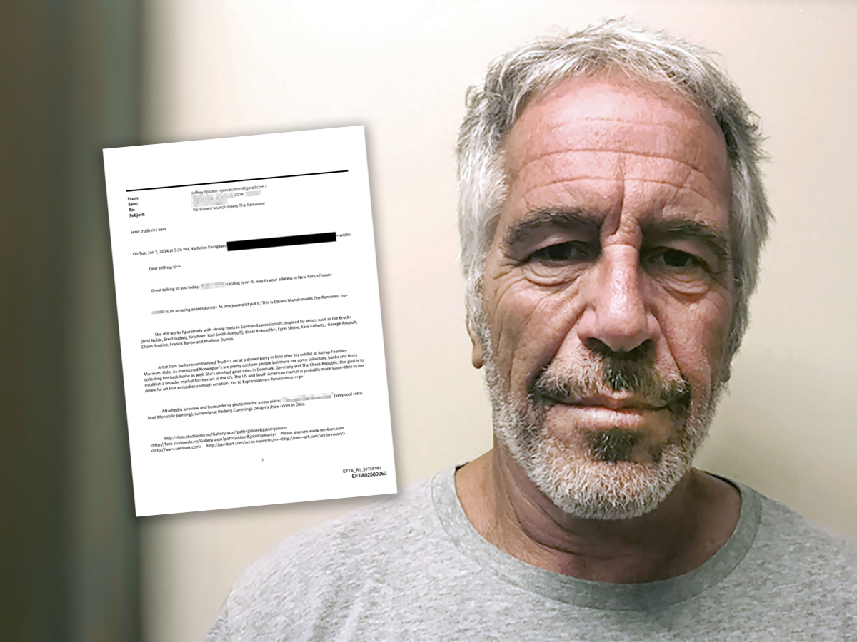 Norsk kunstner trukket inn i Epstein-filene- – Ubehagelig. (Montasje: Subjekt.)