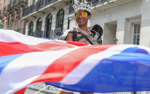 Klisjeen om at partier som Reform (UK), AFD (Tyskland) og Nasjonal samling (Frankrike) er i strid med homofiles interesser er i ferd med å slå sprekker. I hvert fall om vi skal tro de homofile. Her fra prideparaden i London. (Foto: Getty.)